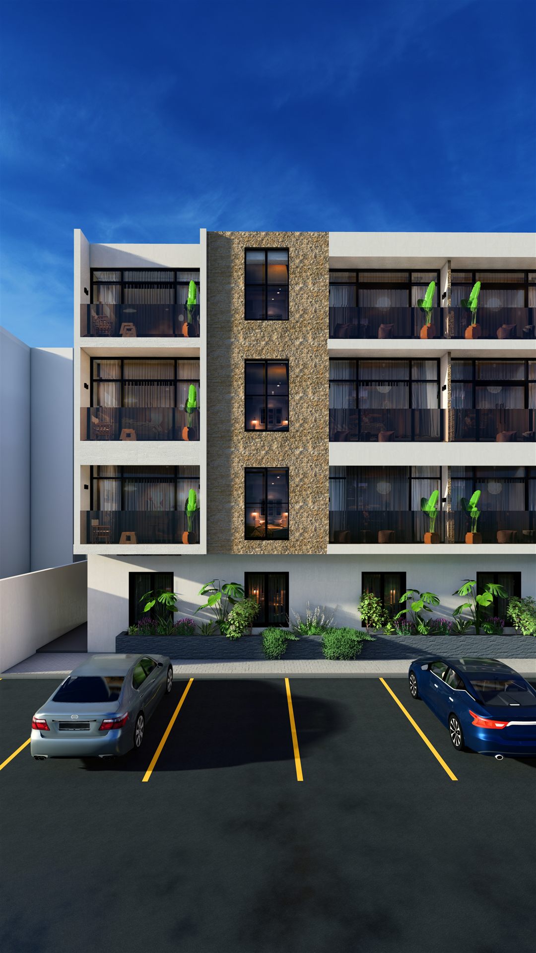 Al-Nakheel residential facade