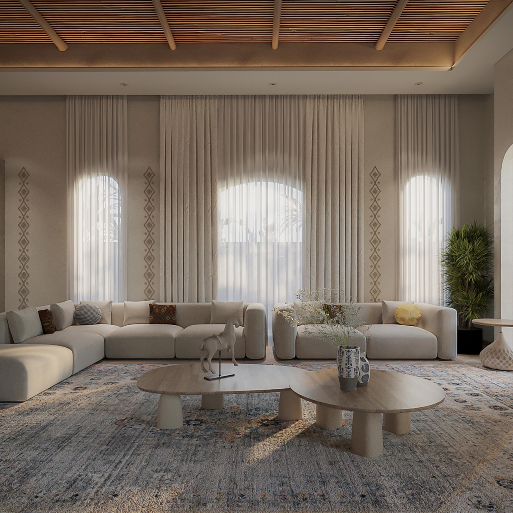 Salmani-style majlis interior