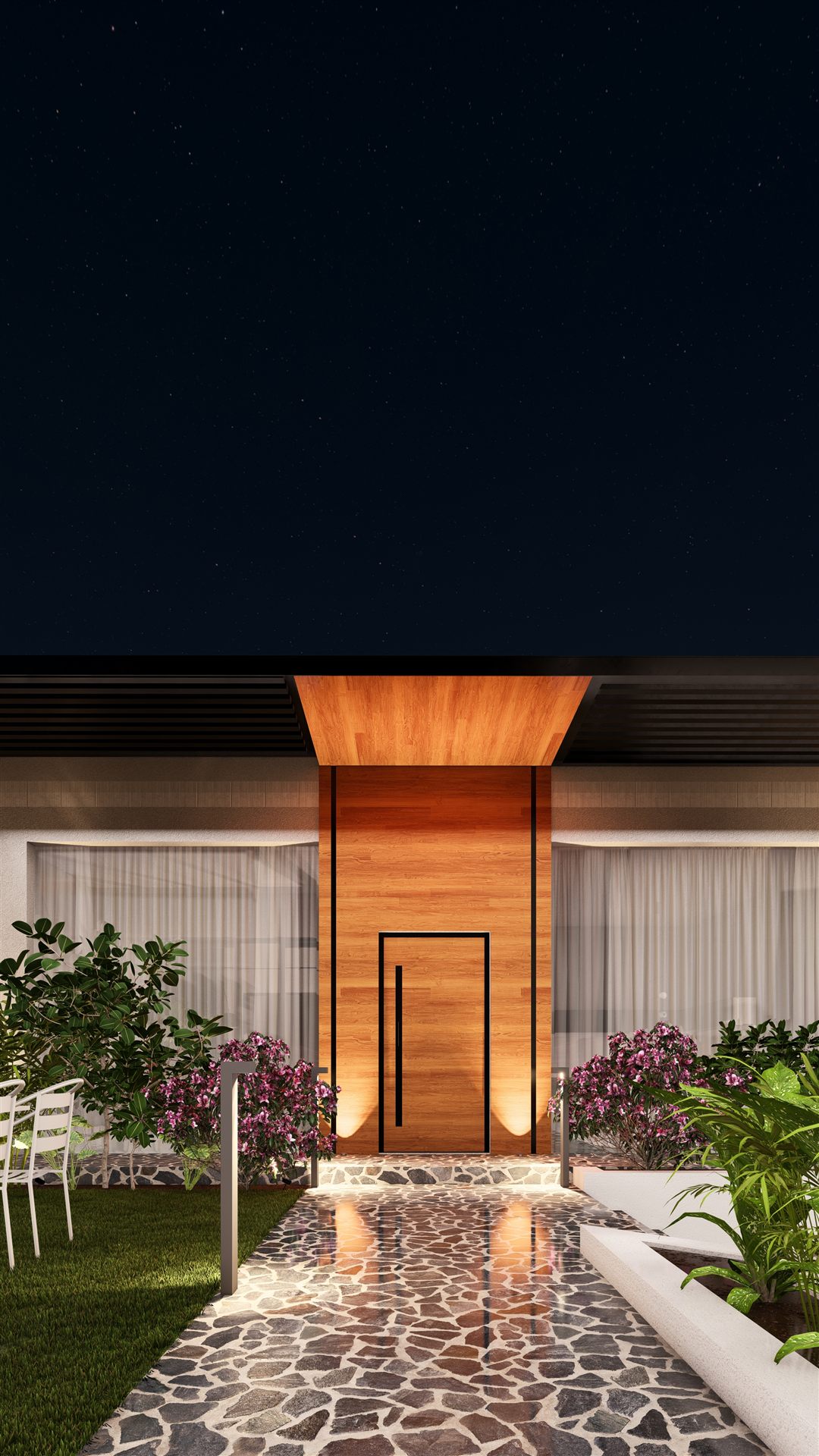 Design render of the entrance portal